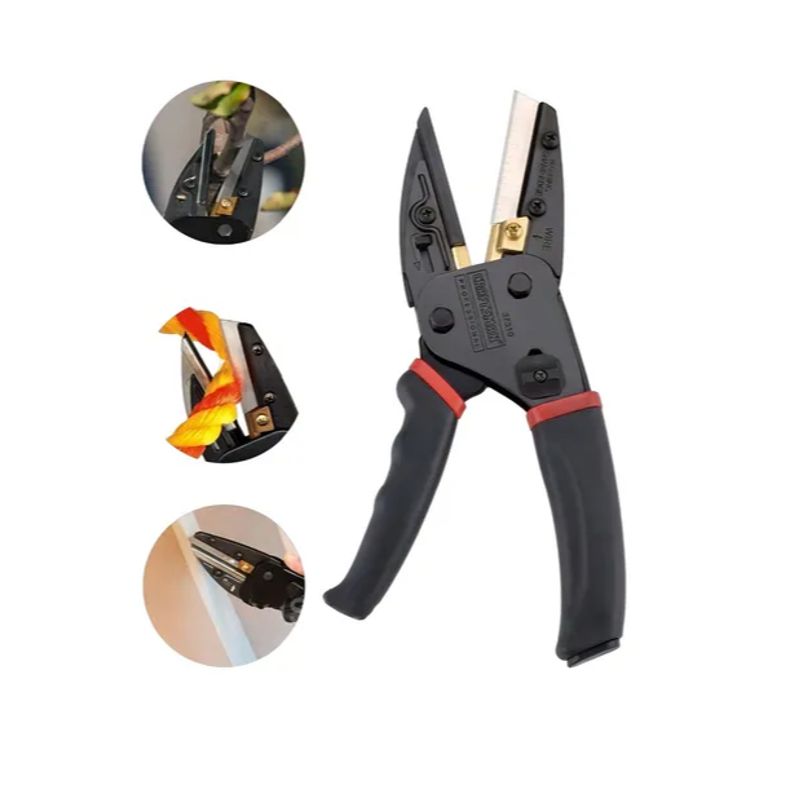 GENERICO - Tijera De Podar Multicortes Ronant Multicortes 330 Color Negro