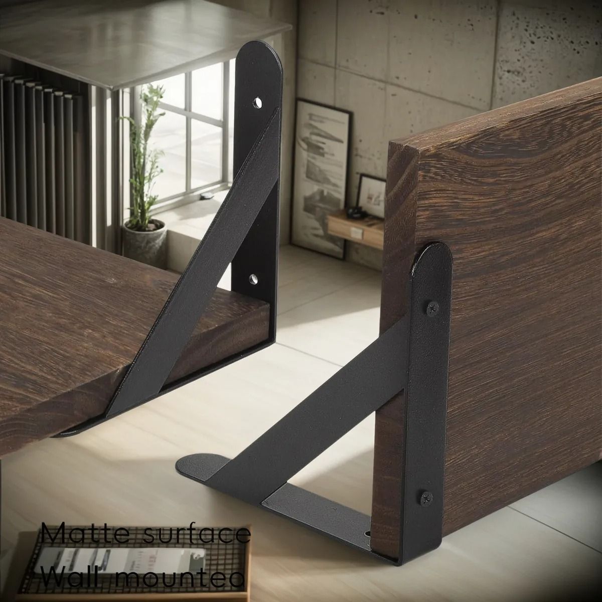 GENERICO - Repisas Flotantes KIT X4 Estantes De Madera Multipropósito