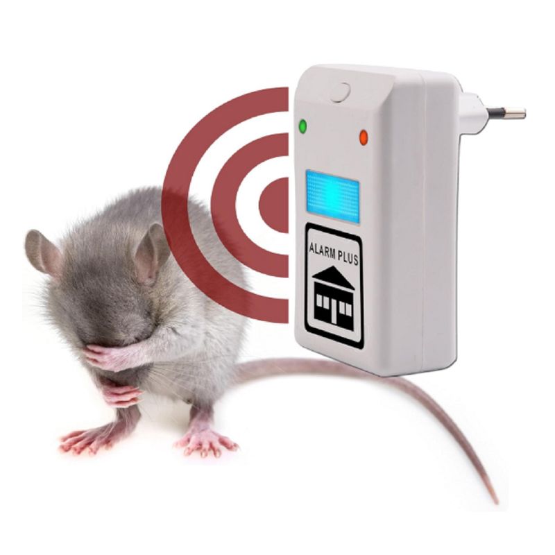 GENERICO - Repelente Electrónico Ahuyenta Ratones Cucarachas Zancudos
