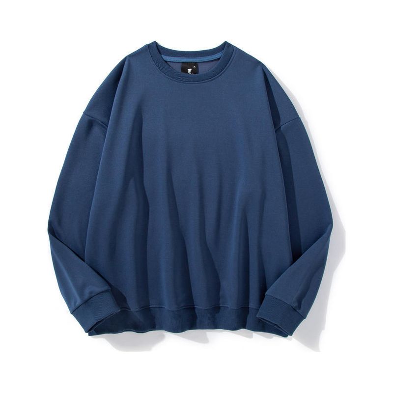 BLWOENS - polera de manga larga para hombres y mujeres en primavera y otoño - Azul