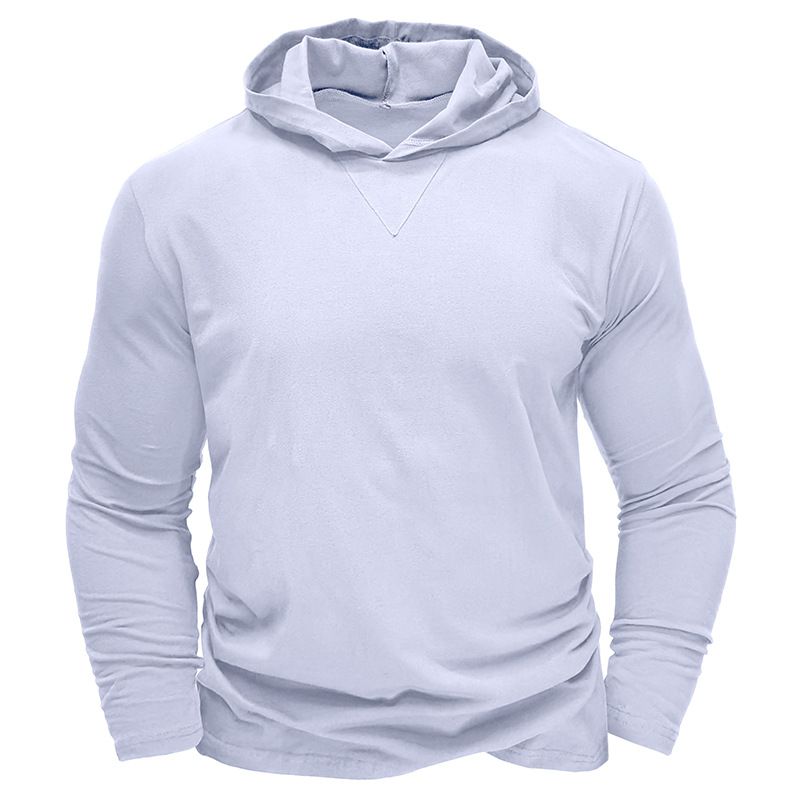 BLWOENS - Polera de manga larga para hombres en primavera y otoño - Blanco