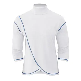 BLWOENS - Polera de manga larga para hombres en primavera y otoño - Blanco_.