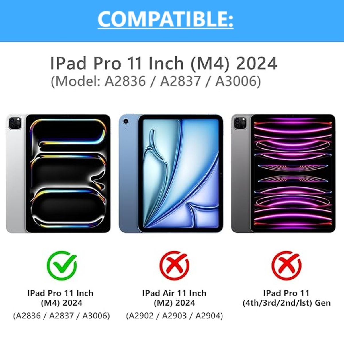 GENERICO - Carcasa Funda Giratoria 360° Para iPad Pro 11" 2024 Rosado