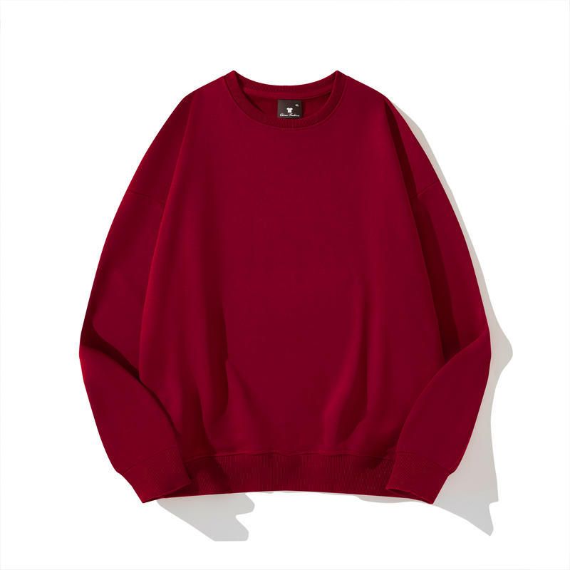BLWOENS - polera de manga larga para hombres y mujeres en primavera y otoño - Rojo
