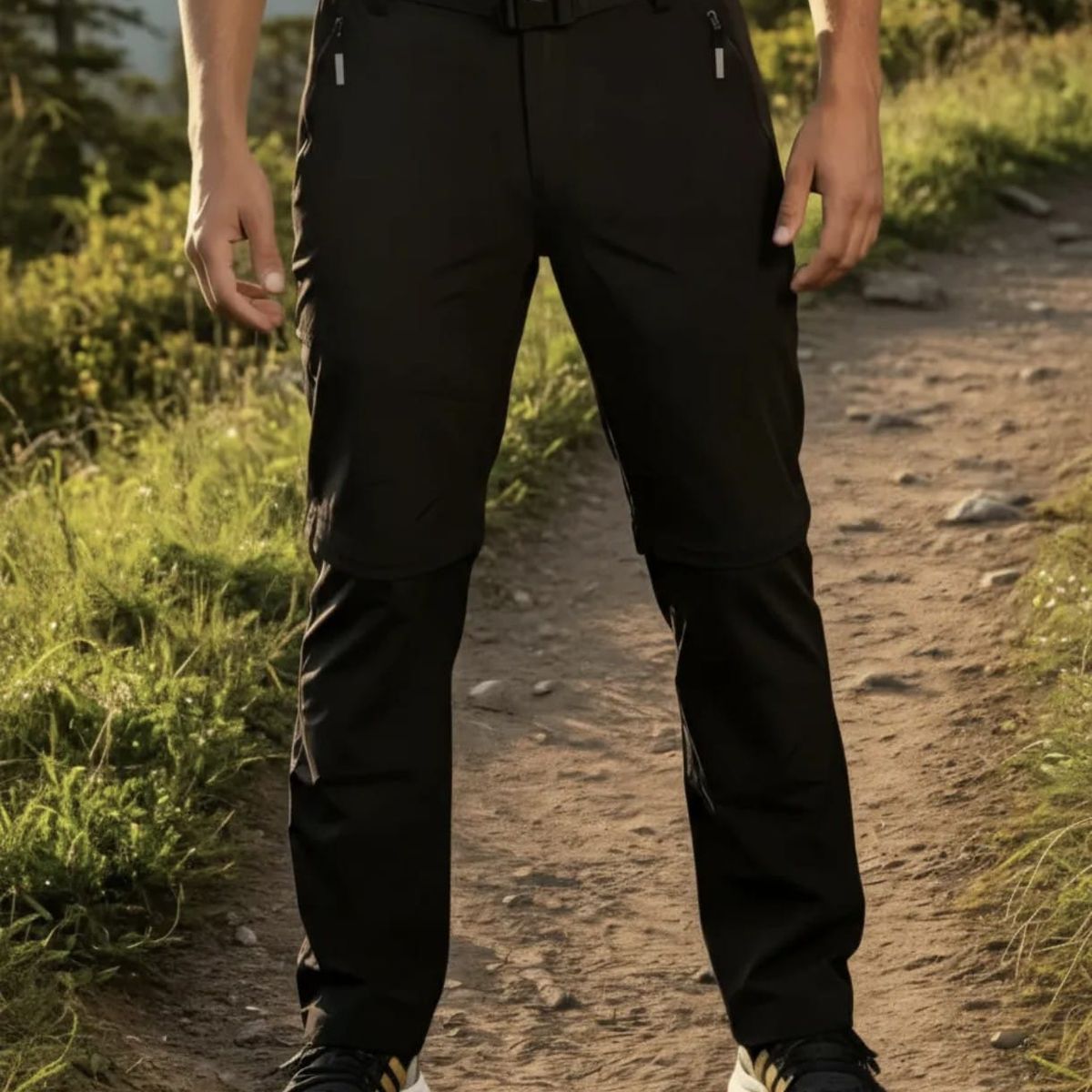 BLUE MOUNTAIN - Pantalón Trekking Secado Rápido Hombre Desmontable