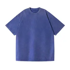 BLWOENS - Polera de manga corta de verano para hombres y mujeres - Azul