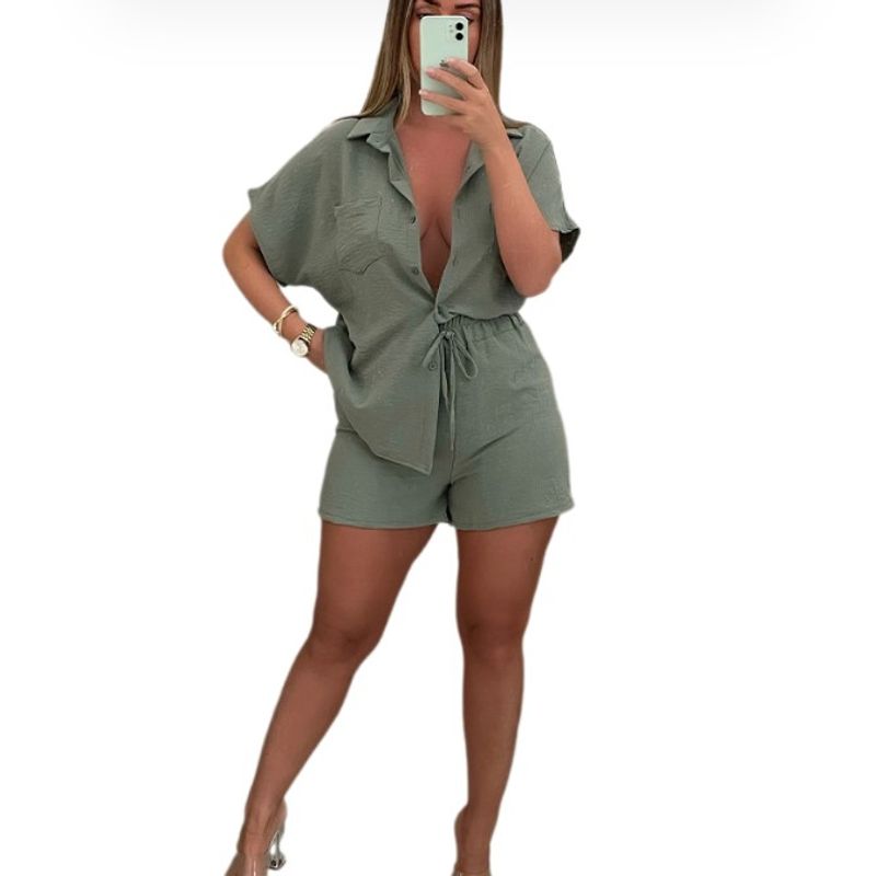 BLWOENS - Blusas y pantalones casuales para mujeres Traje-2 piezas