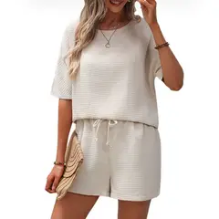 BLWOENS - Blusas y pantalones casuales para mujeres Traje-2 piezas