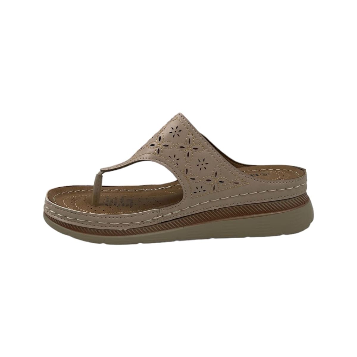 HERIEL - Sandalia Rosa Perforada Mujer