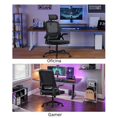 Imagen 2 del producto Silla Ergonomica Negra 24 Hrs