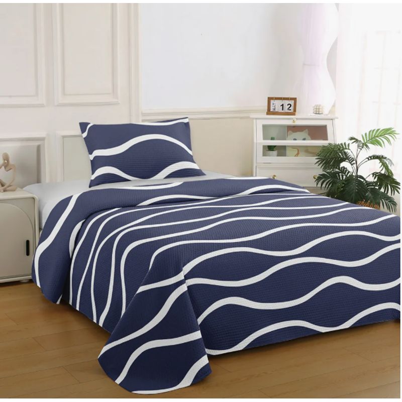 ILLUSIONS - Quilt Bruselas Illusions Single (apto 1 Pl Y 1.5 Pl)  Marengo.