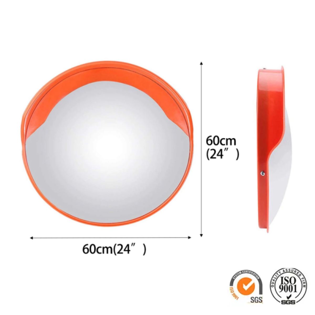 GENERICO - Espejo Panorámico Convexo 60cm Exterior Seguridad Estacionamiento