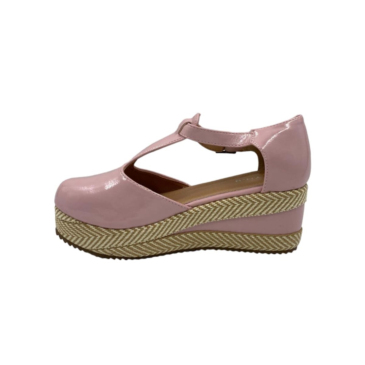 HERIEL - Zapato Rosa Charol Plataforma Mujer