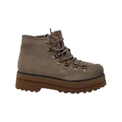 HERIEL - Botín Khaki Plataforma Mujer