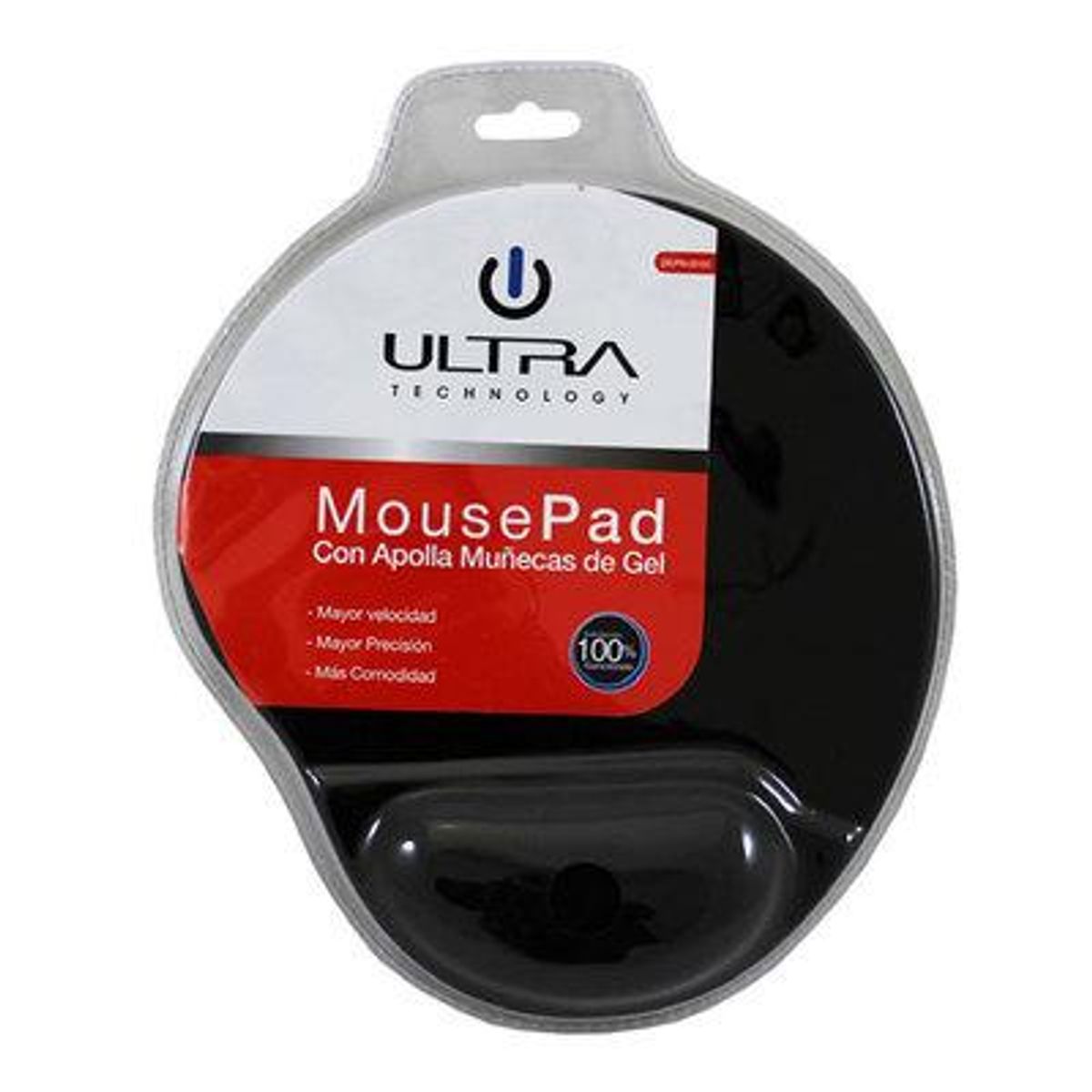 ULTRA - Mouse Pad Ultra C Gel Apoya Muñeca - Negro
