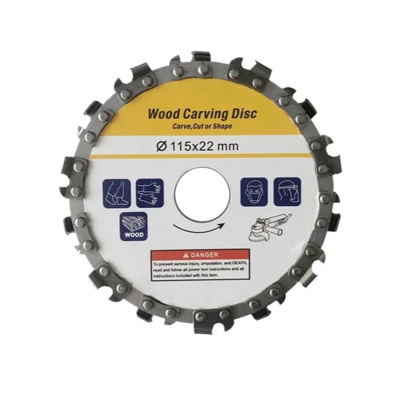 GENERICO - Disco Corte Cadena Para Madera Esmeril 4,5 115x22mm /tcamp