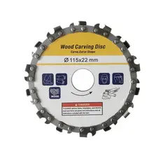 GENERICO - Disco Corte Cadena Para Madera Esmeril 4,5 115x22mm /tcamp
