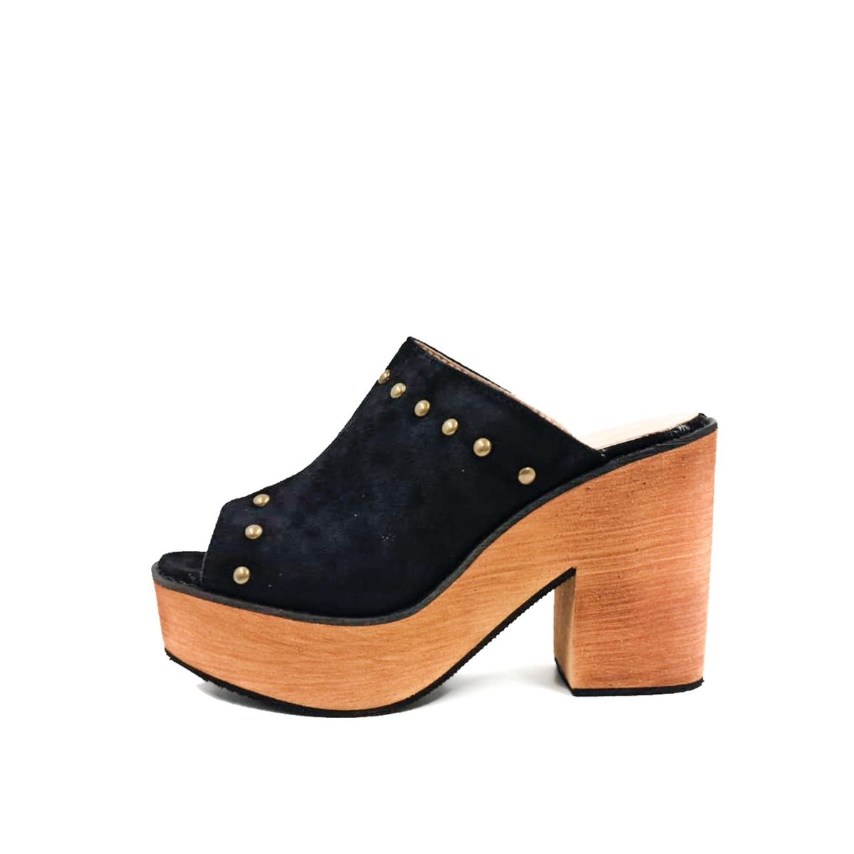 HERIEL - Sandalia Negra Plataforma