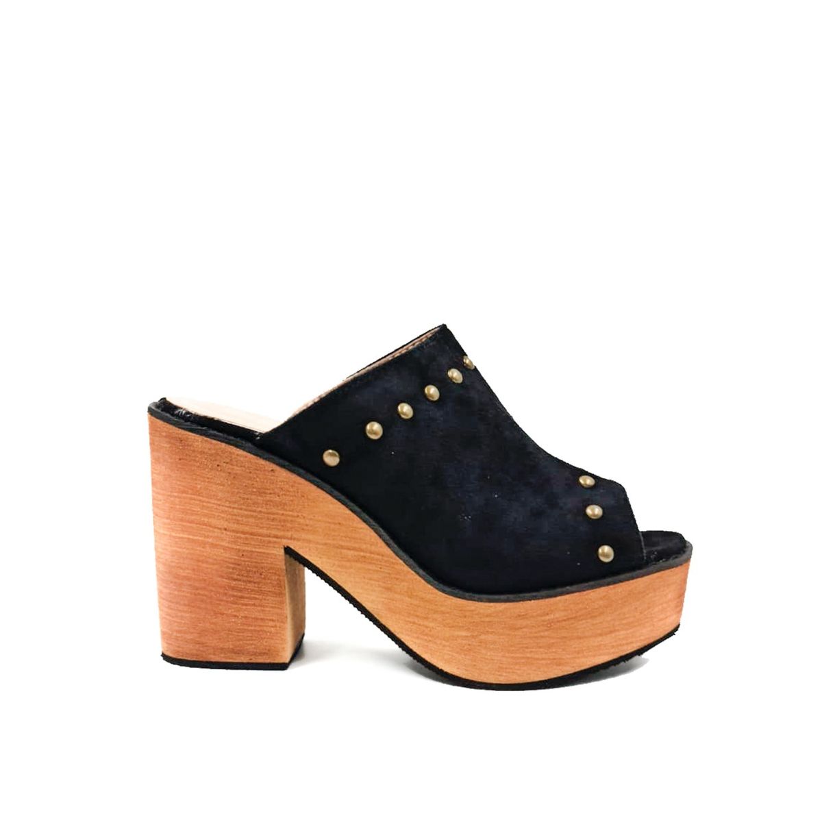 HERIEL - Sandalia Negra Plataforma