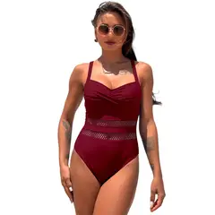 BLWOENS - Traje de baño Mujer - Rojo