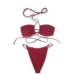 BLWOENS - Bikini Mujer - Rojo