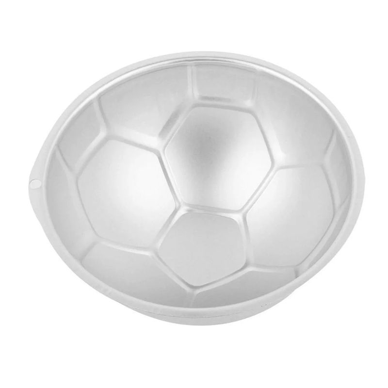 GENERICO - Molde De Aluminio Pelota Futbol Reposteria Hornear 10cm