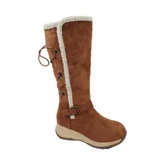 HERIEL - Bota Camel Gamuza Mujer
