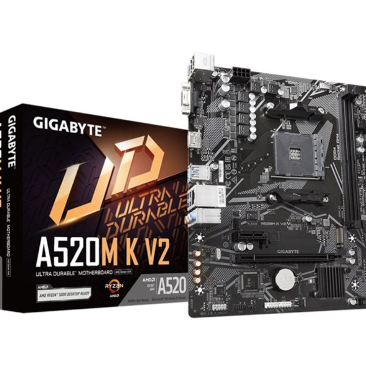 GIGABYTE - MB sAM4 AMD - GIGABYTE A520M K V2 - 2x DDR4 - HDMIDVI - Micro ATX