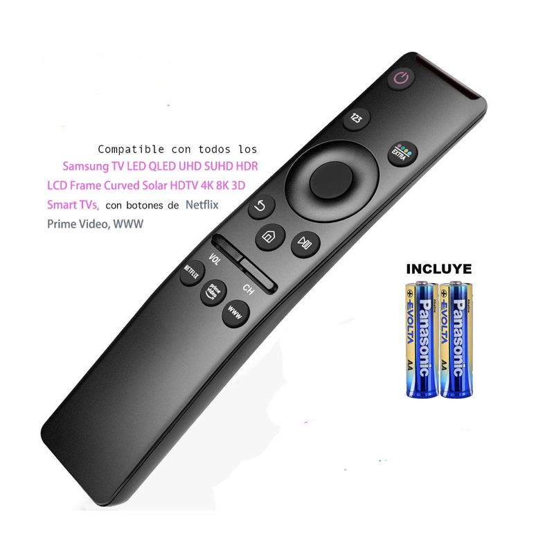 GENERICO - Control Remoto Compatible Para Samsung Smart Tv 4K y Frame + Pilas