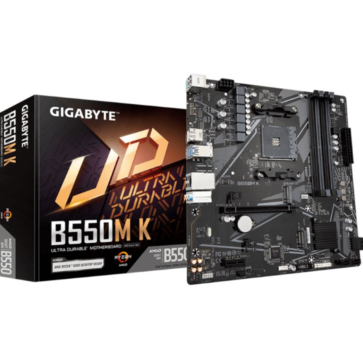 GIGABYTE - MB sAM4 AMD - GIGABYTE B550M K - 4x DDR4 - Micro ATX