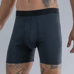 TAIS - 2 Unidades Boxer Largo Liso Azul Happy Boolls
