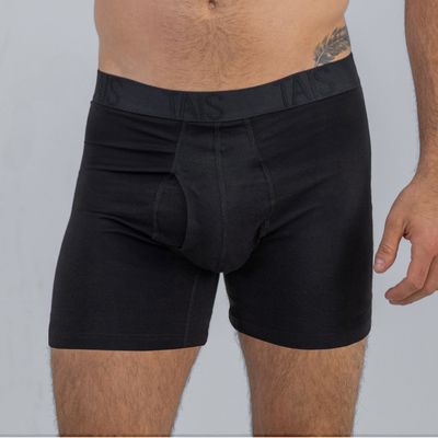 Imagen 1 del producto 2 Unidades Boxer Largo Liso Negro Happy Boolls