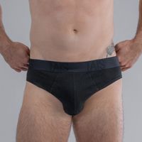 2 Unidades Slip Cotton Spandex Negro Happy Boolls