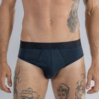 2 Unidades Slip Cotton Spandex Azul Happy Boolls