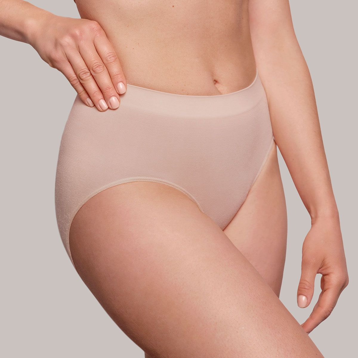 MONARCH - Pack Calzón Alto Microfibra Nude Monarch