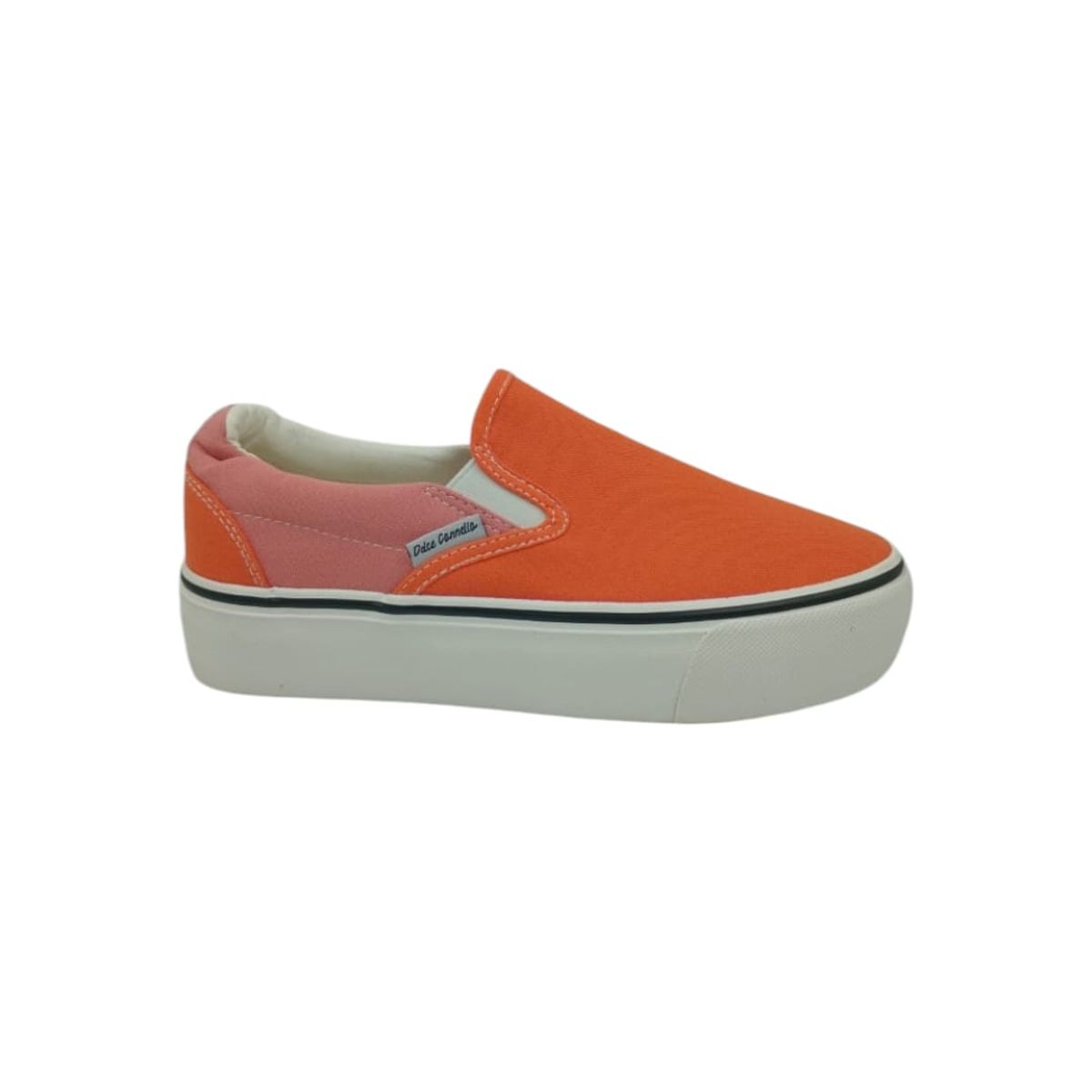 HERIEL - Zapatilla Naranja Slip on