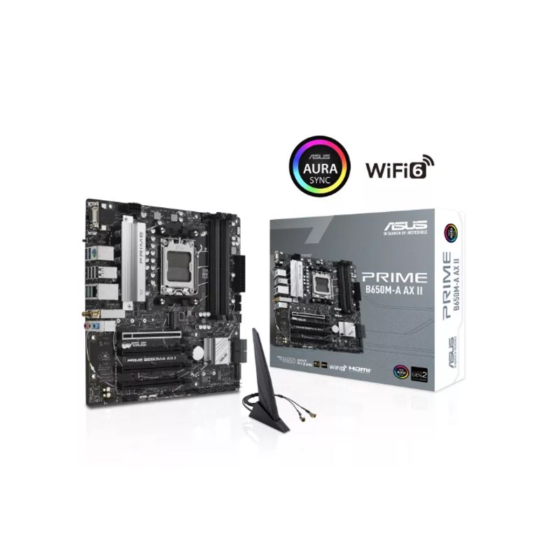 ASUS - MB sAM5 AMD - ASUS PRIME B650M-A AX II - 4x DDR5 - WIFI - Micro ATX