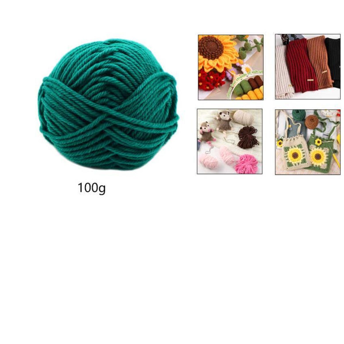 GENERICO - Pack 4 Madeja de Lana