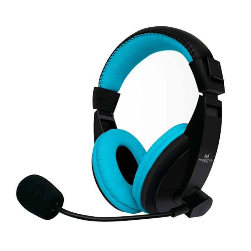MONSTER AUDIO - Audífonos Gamer Monster Para Ps4 xbox One Switch In-Ear - Azul