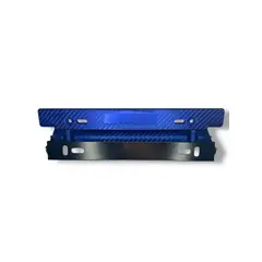 GENERICO - Portamatrícula Ajustable Tuning Auto Universal AZUL
