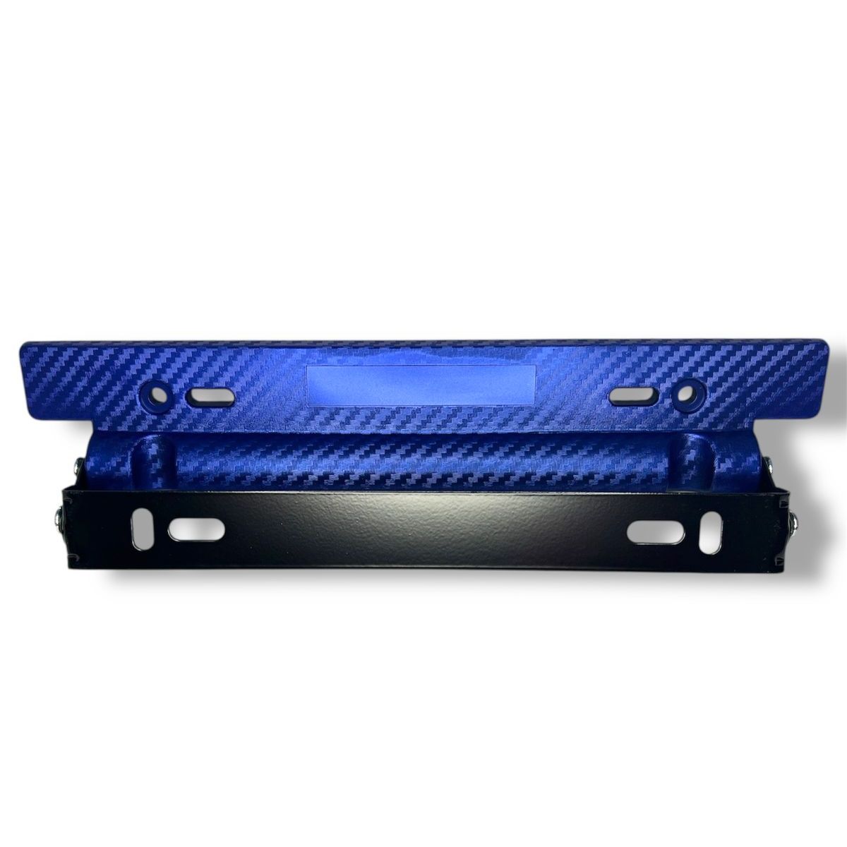 GENERICO - Portamatrícula Ajustable Tuning Auto Universal AZUL