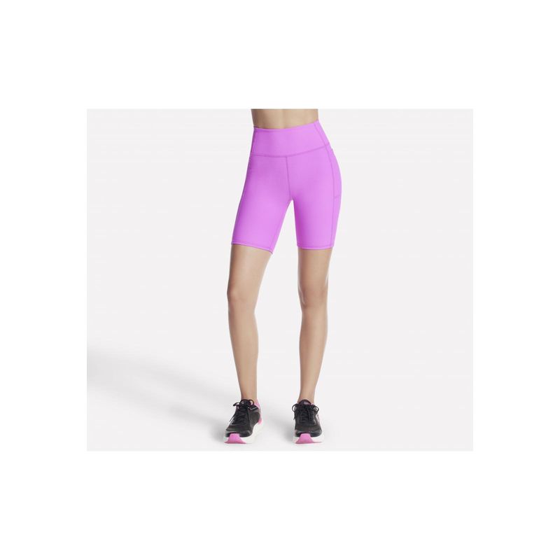 SKECHERS - Bike Short Mujer Goflex Rib HW 8 Rosado Skechers