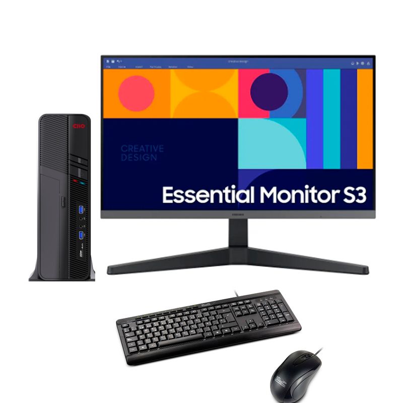 GENERICO - PC Oficina i5 14Av 16GB Ram 1TB SSD Nvidia Quadro + Monitor  teclado y mouse