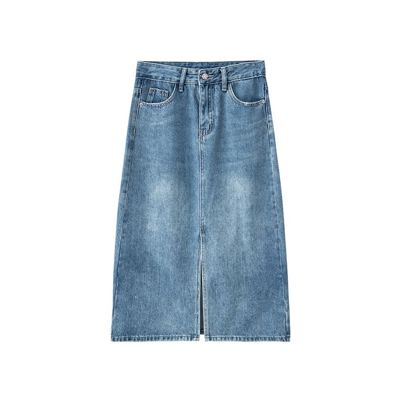 BLWOENS - Falda vaquero casual para mujeres