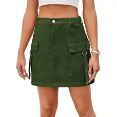 BLWOENS - Falda Mujer - Verde