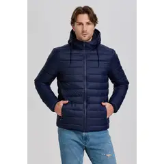 EASTONE - Parka Con Capucha Hombre Y Forro De Peludo