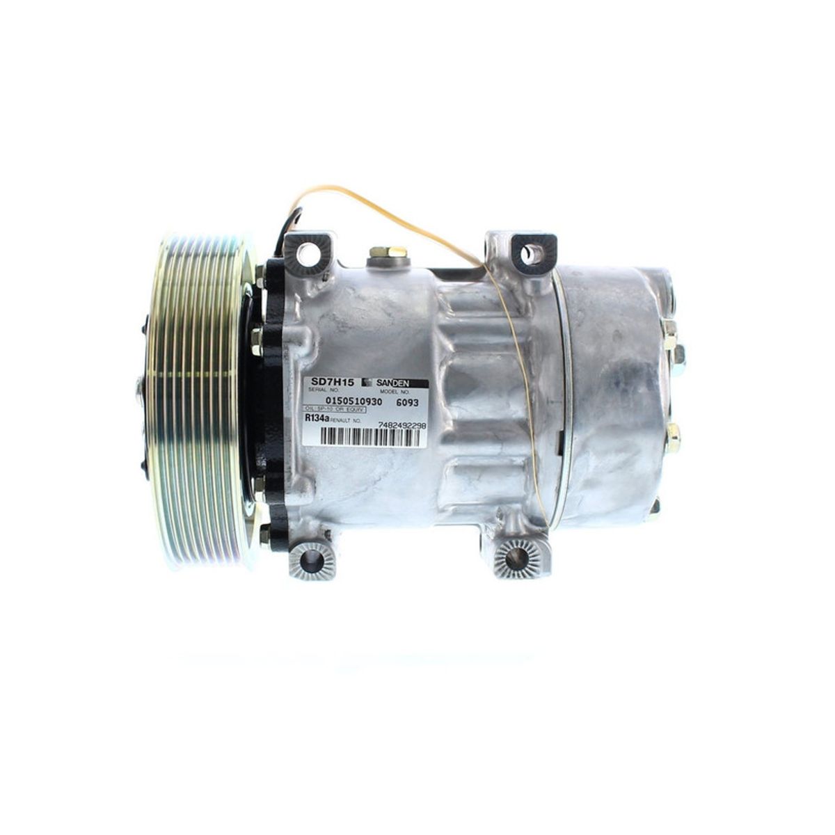 SANDEN - Compresor de Ac SD7H15 8PK 24V 149MM para Renault OE SANDEN