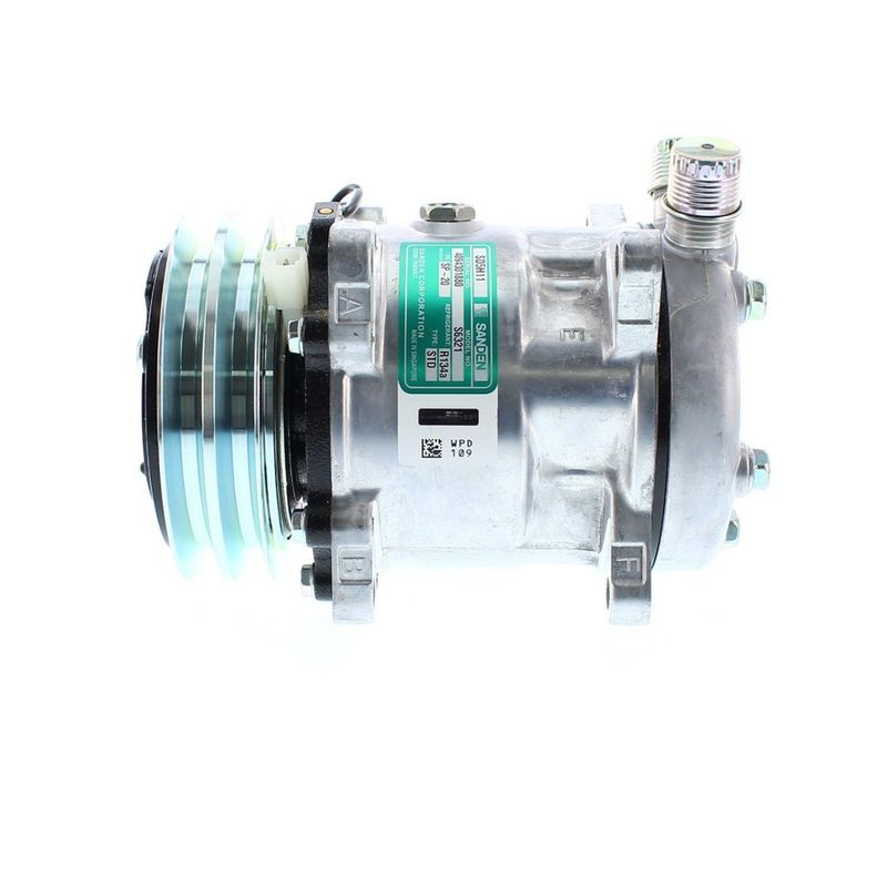 SANDEN - Compresor de Ac  5H11 2A 12V 125MM TAPA FL OE S6321 SANDEN