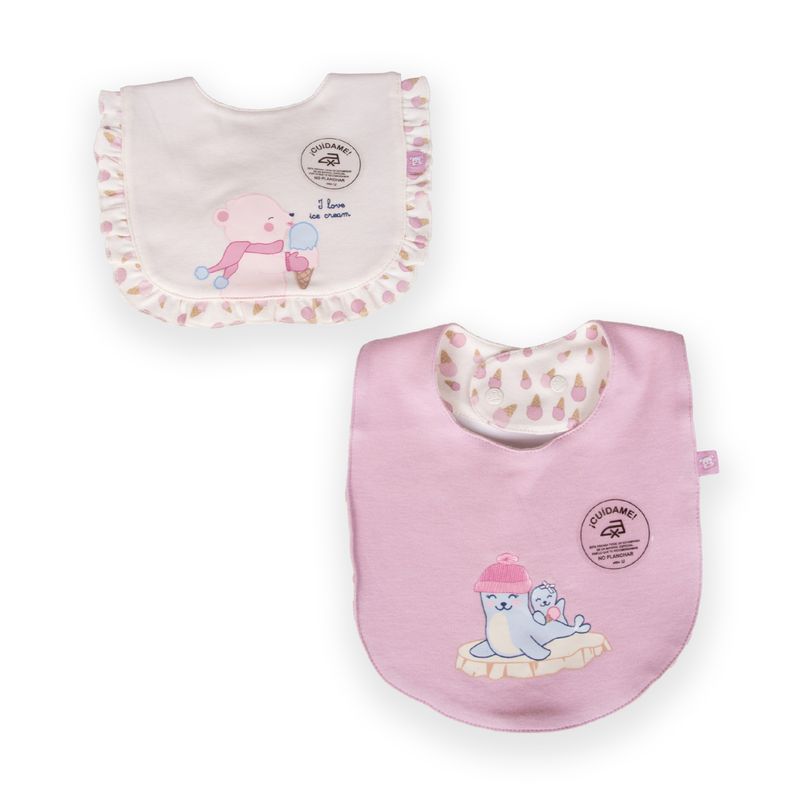 PILLIN - Babero Recién Nacido Niña Surtido Pillin PAB207-25SUR  - Multicolor