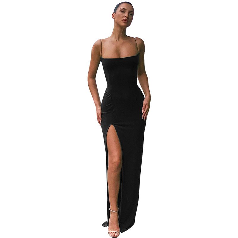 BLWOENS - Vestido casual de mujer - Negro
